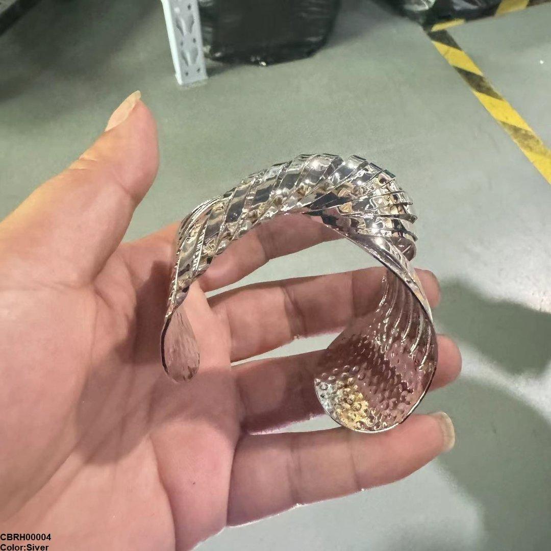 CBRH00004 SIQ Twisted Rope Hand Cuff Bracelet - CBRH