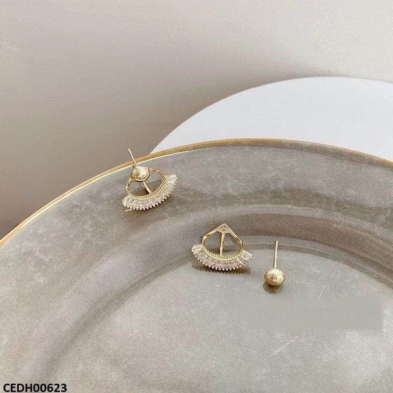 CEDH00623 LSH Half Wheel Drop Earrings - CEDH