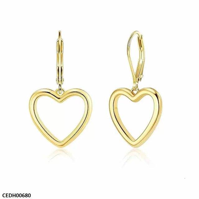 CEDH00680 JMN Heart Drop Earrings - CEDH