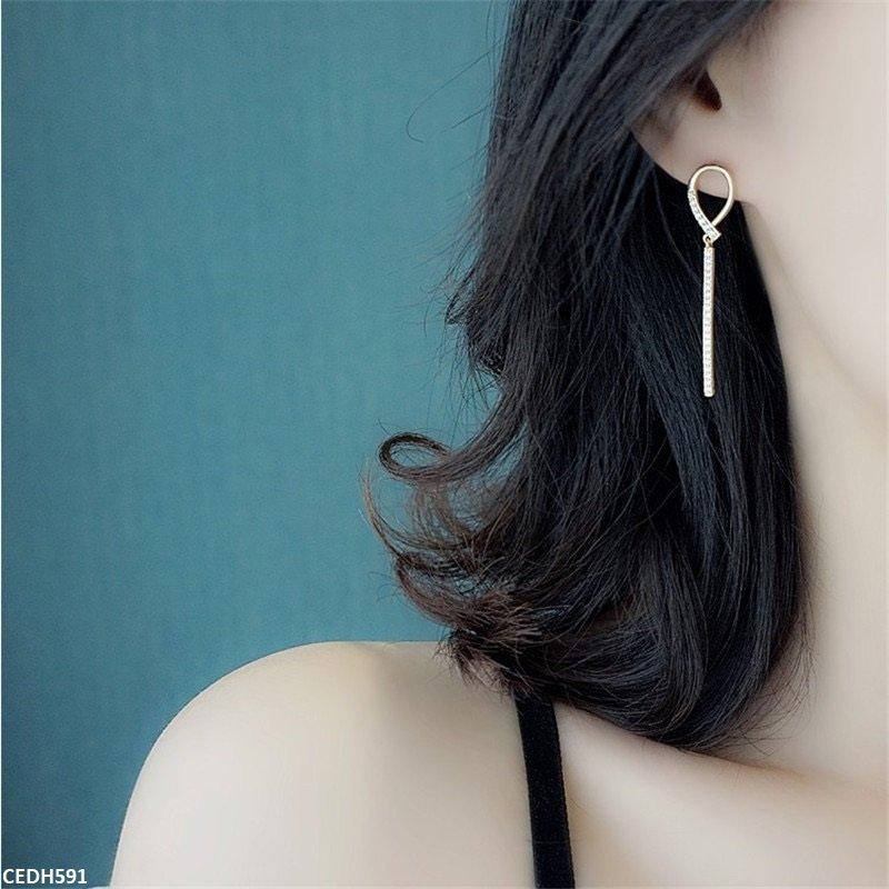 CEDH591-SIQ CEDH591 SIQ Stick Drop Earrings