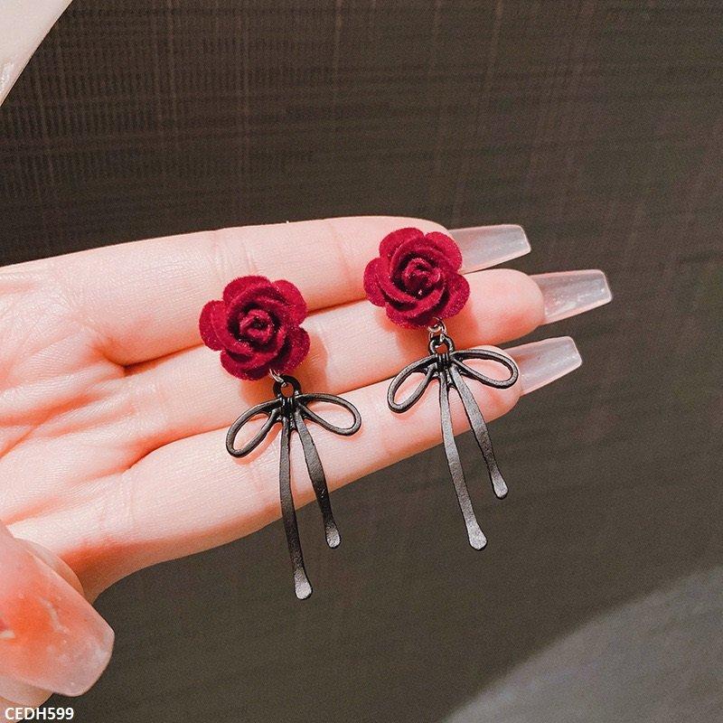 CEDH599-ZHL CEDH599 ZHL Flower/Bow Drop Earrings