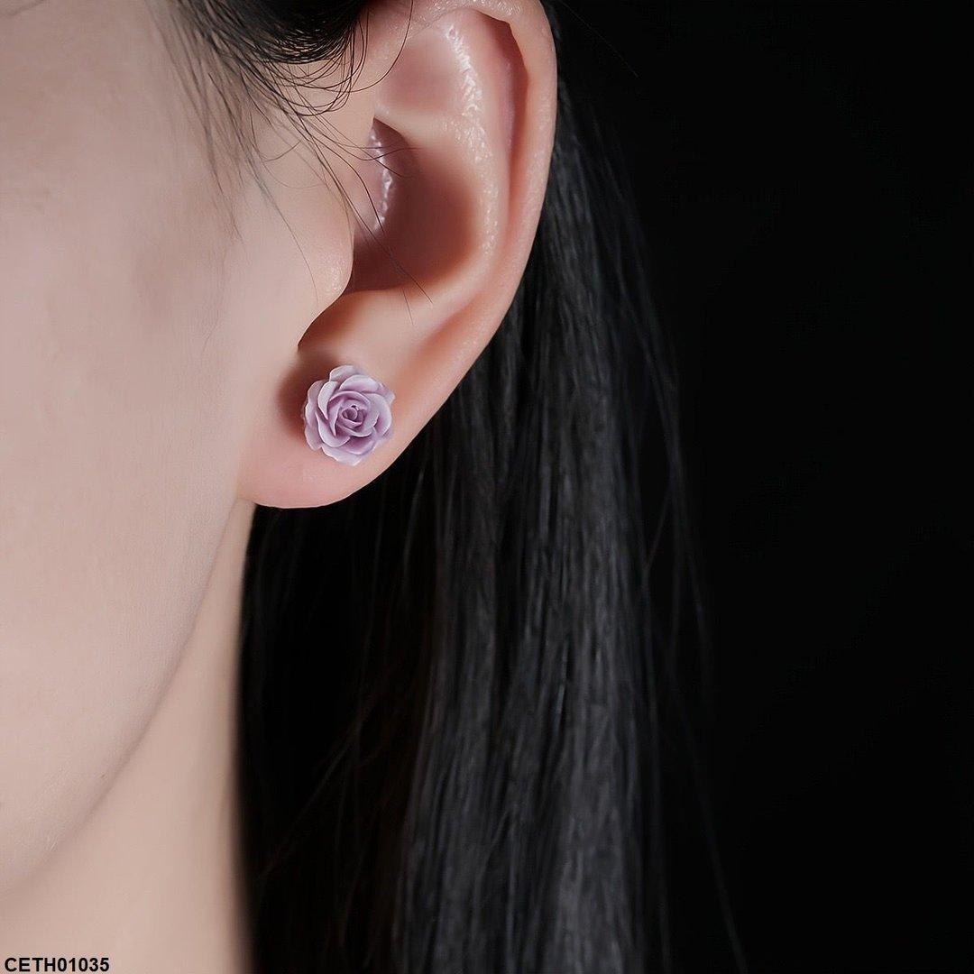 CETH01035 HJF Flower Stud Tops Pair - CETH