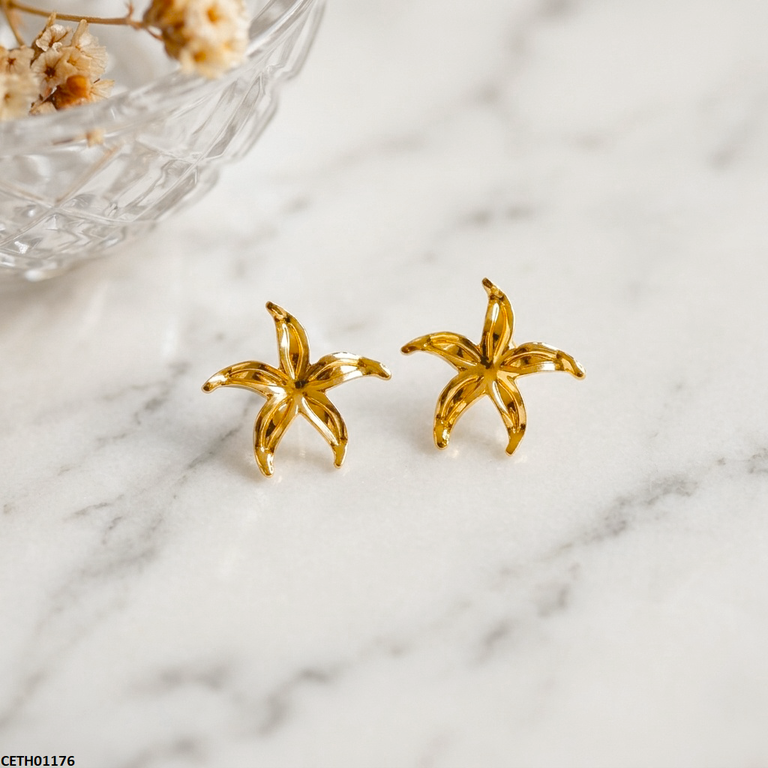 CETH01176 HLN Starfish Stainless Steel Tops Pair - CETH