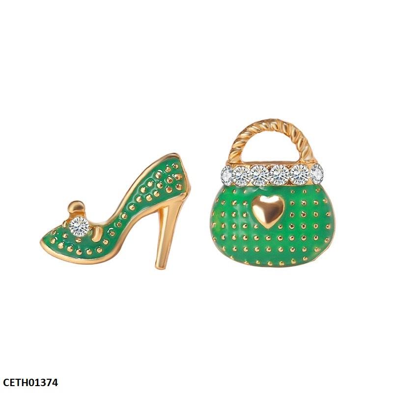 CETH01374 QWN Bag/Shoes Design Tops Pair - CETH