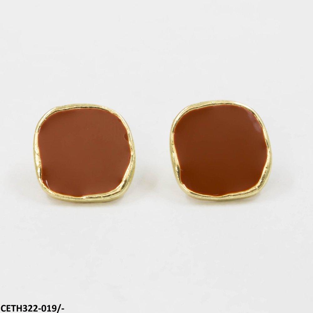 CETH322 YYZ Painted Square Stud Tops Pair