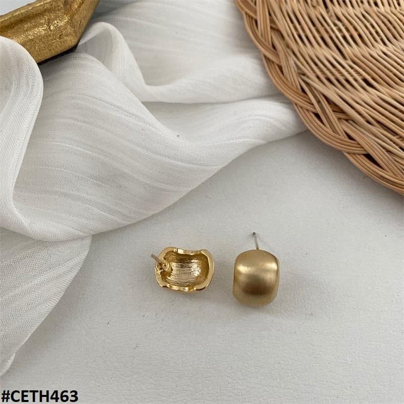 CETH463 ZHL Mate Press Cup Ear Stud Tops Pair