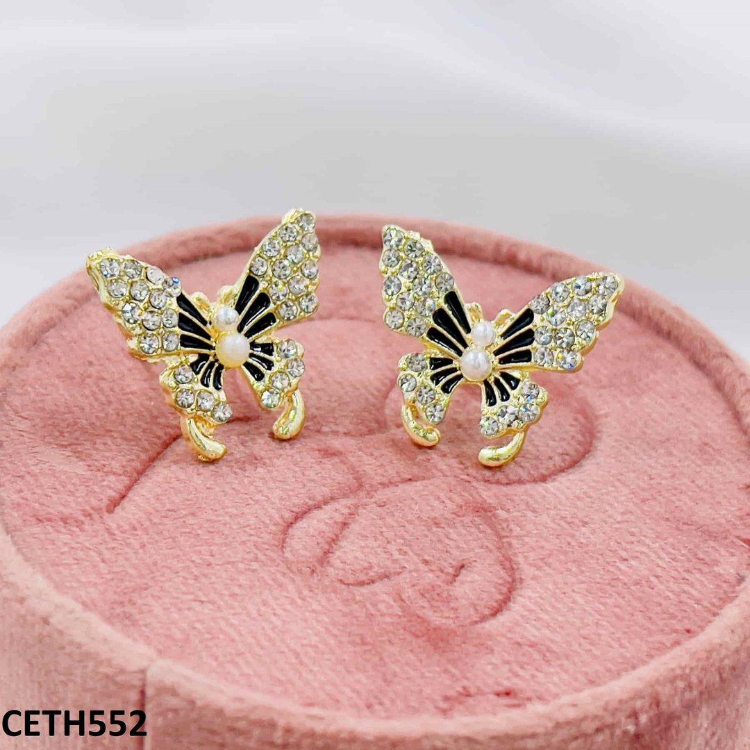 CETH552 LSH Butterfly Stud Tops Pair