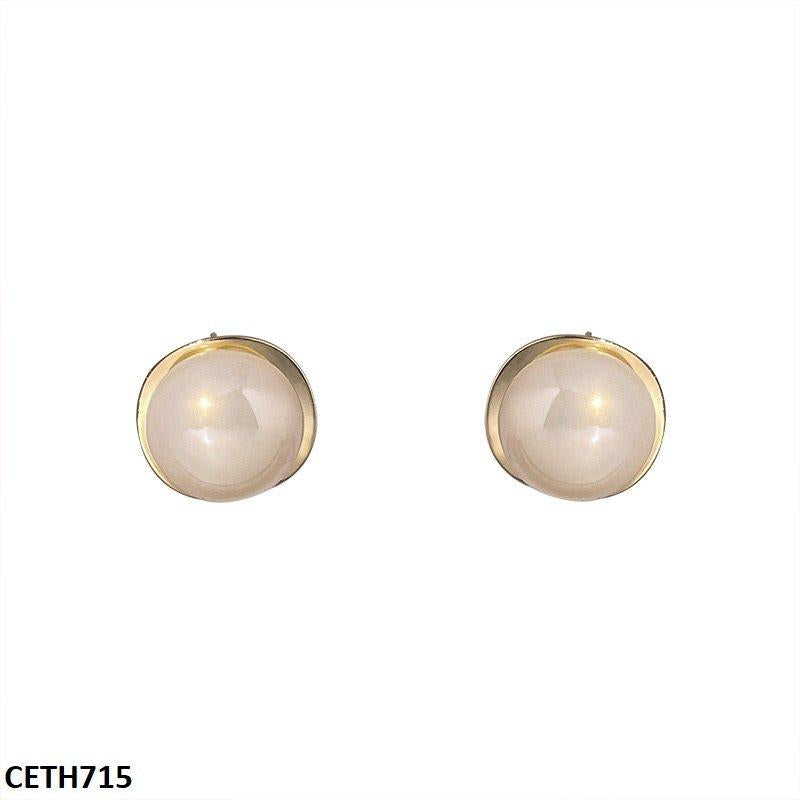 CETH715 ZCD Round Pearl Tops Pair