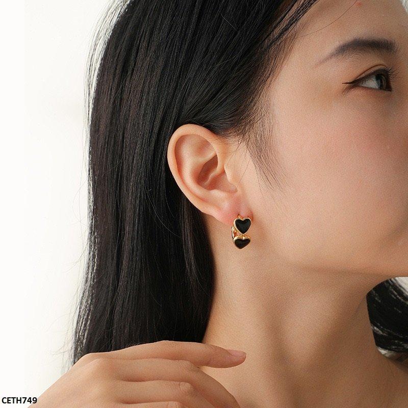 CETH749 YYZ Double Painted Heart Tops Pair