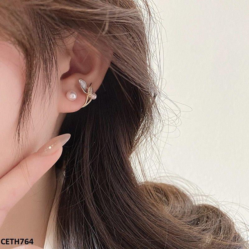 CETH764 LSH Double Leaf Pearl Tops Pair