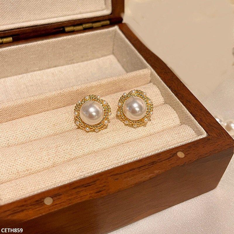 CETH859 HJF Pearl Round Tops Pair