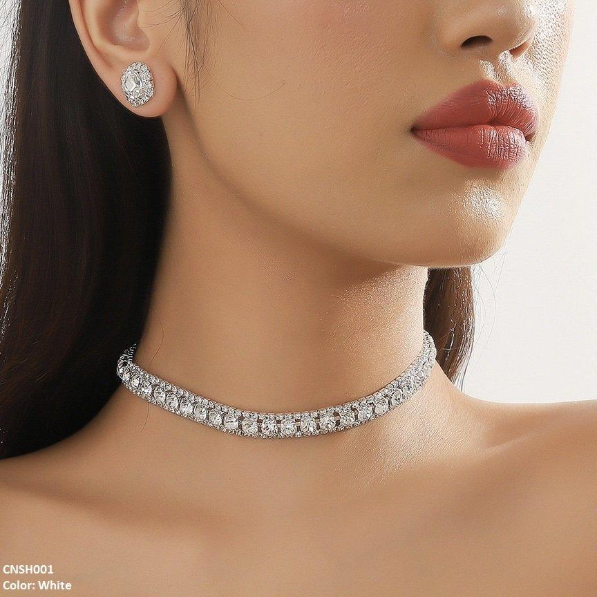 CNSH001 YJJ Circle Layered Necklace Set