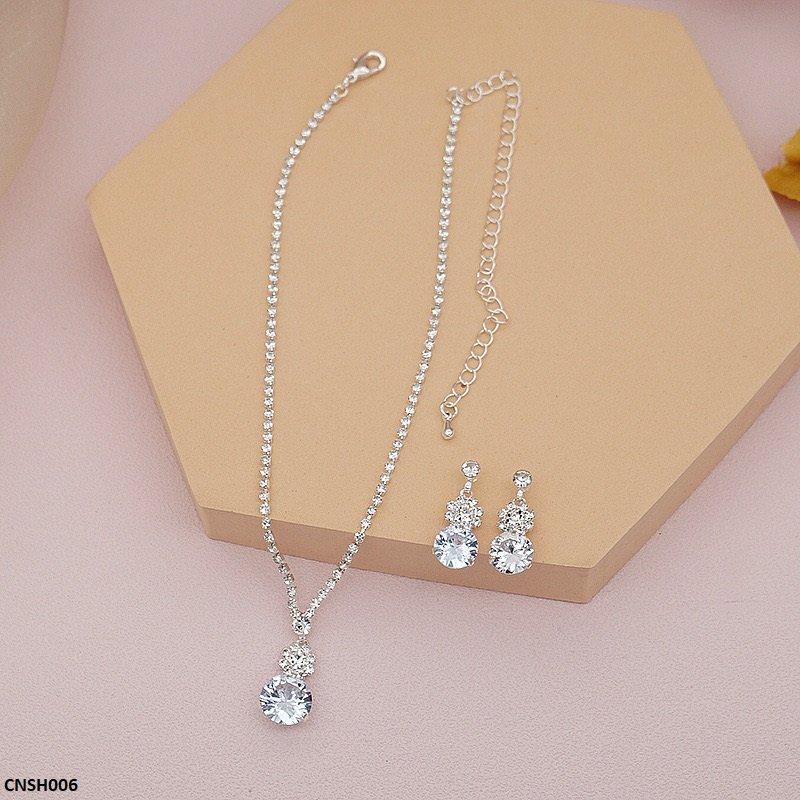 CNSH006 YJJ Flower Circle Necklace Set