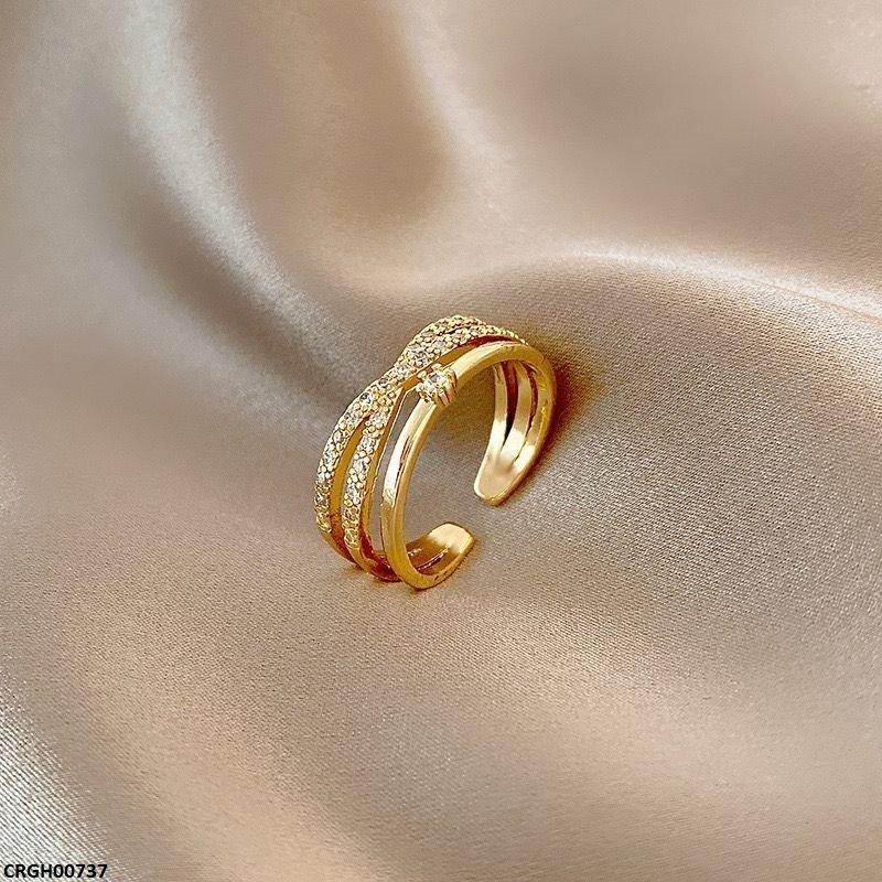 CRGH00737 HJF Cross Shaped Ring Adjustable - CRGH