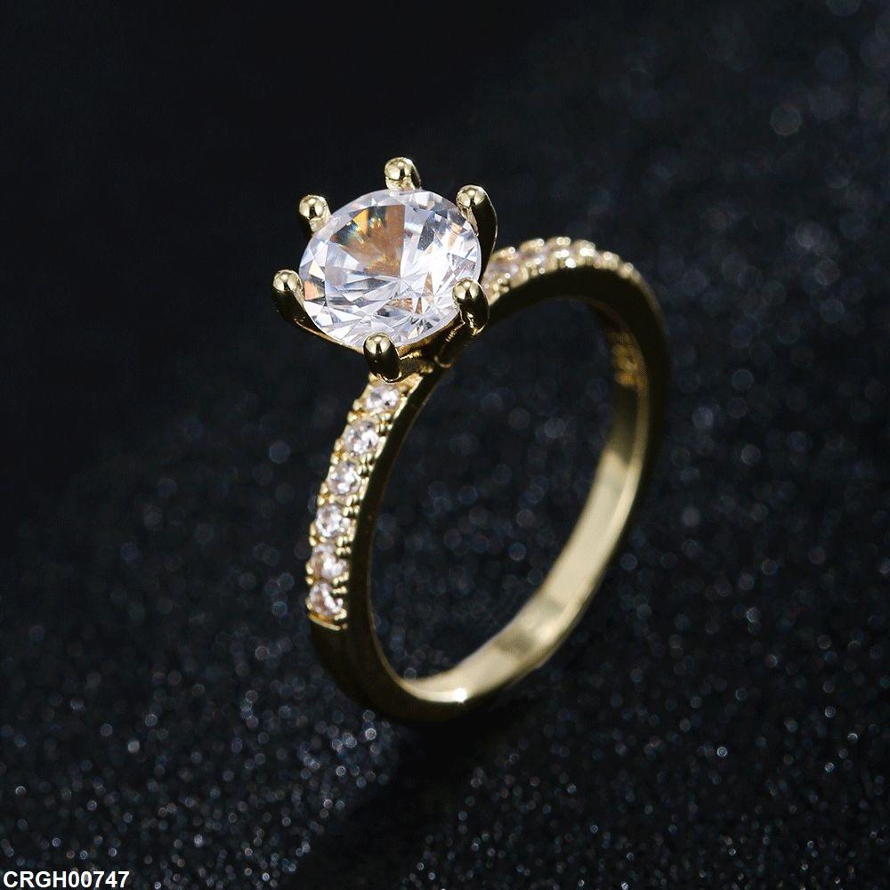 CRGH00747 BYJ Round Stone Ring - TRSH