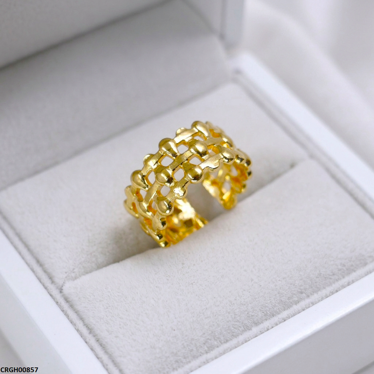 CRGH00857 NMS Golden Net Stainless Steel Ring Adjustable - CRGH