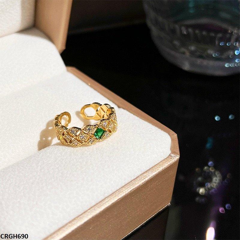 CRGH690 JJS Square Stone Ring Adjustable
