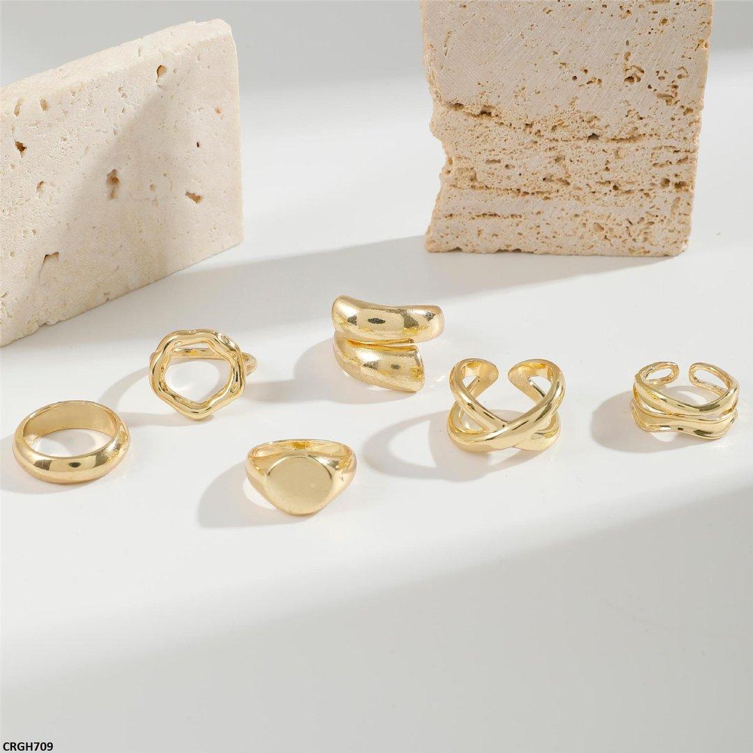 CRGH709-YYE CRGH709 YYE 6 Midi Rings
