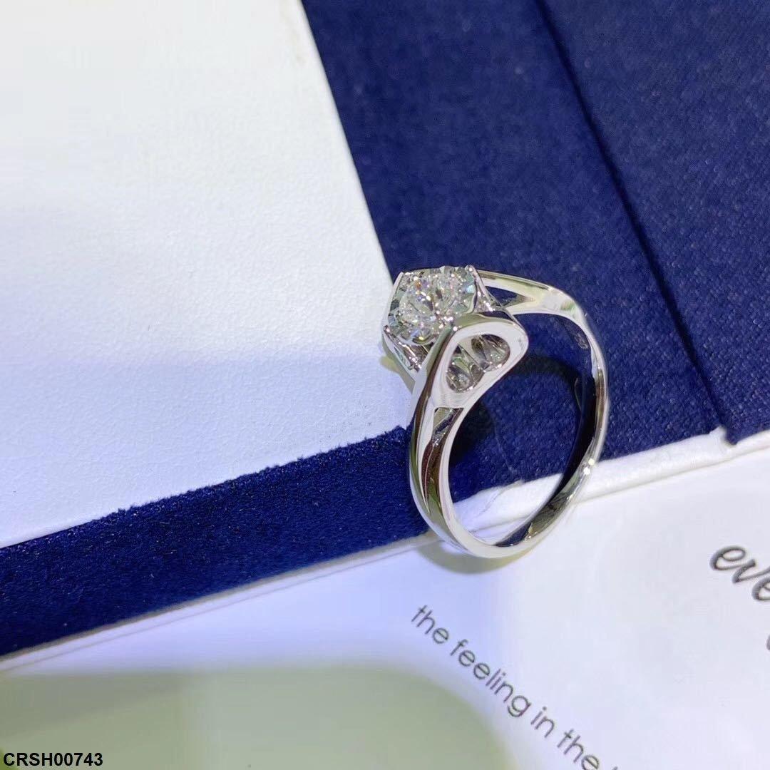 CRSH00743 BLX Round Stone Ring Adjustable - CRSH