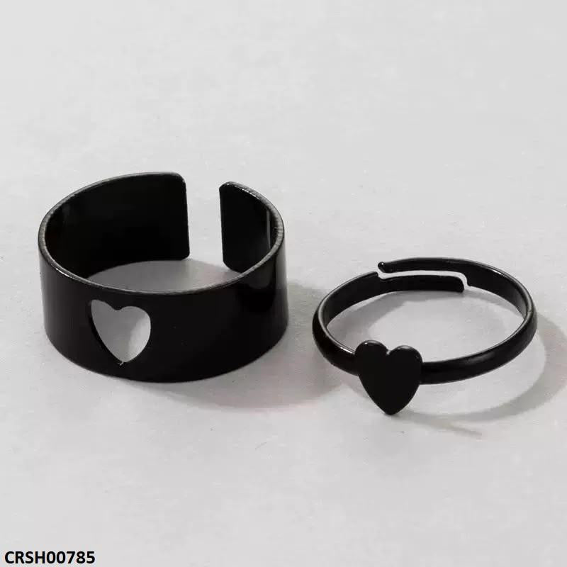 CRSH00785 LSH Heart Double Ring Adjustable - CRSH