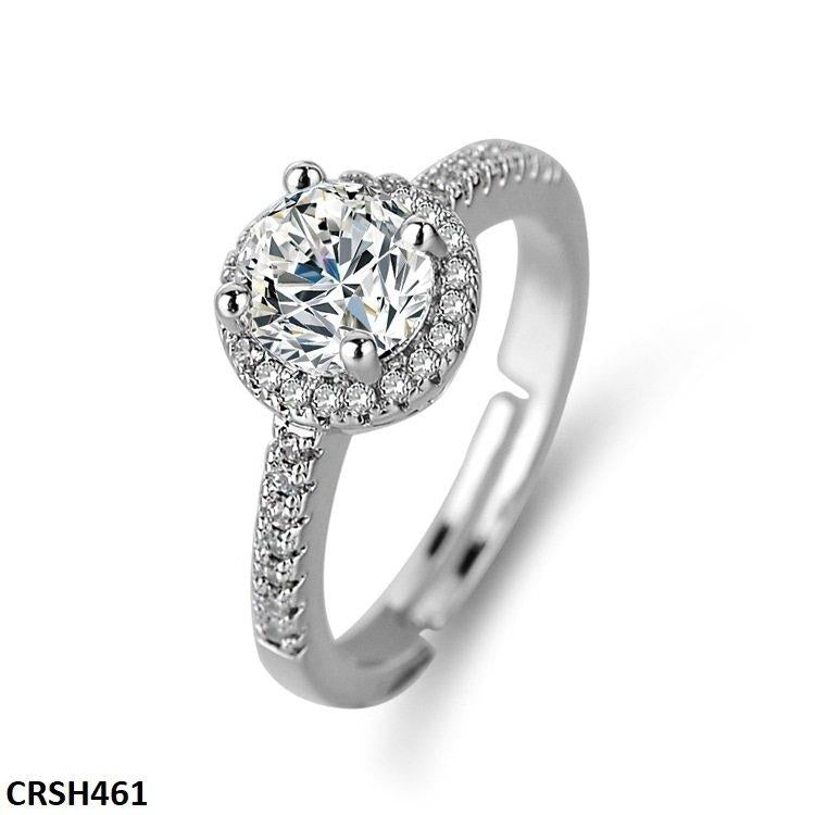 CRSH461 ZFQ Round Birthstone Ring Adjustable