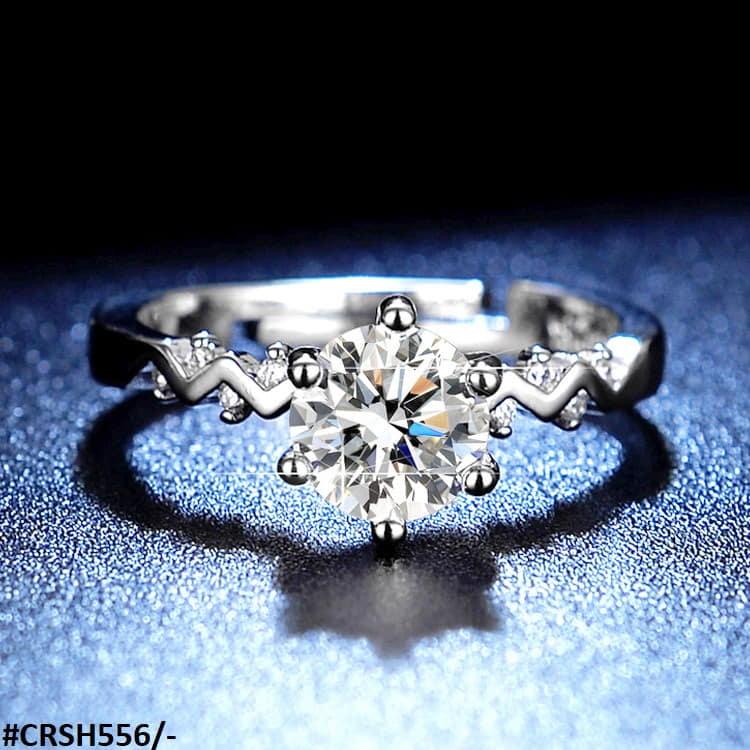 CRSH556 ZFQ ZigZag Catherdral Ring Adjustable