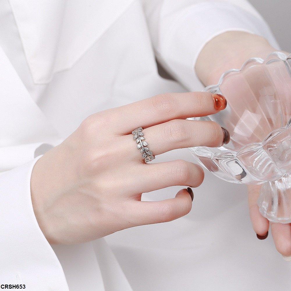 CRSH653 BLX Leaf Layered Ring Adjustable