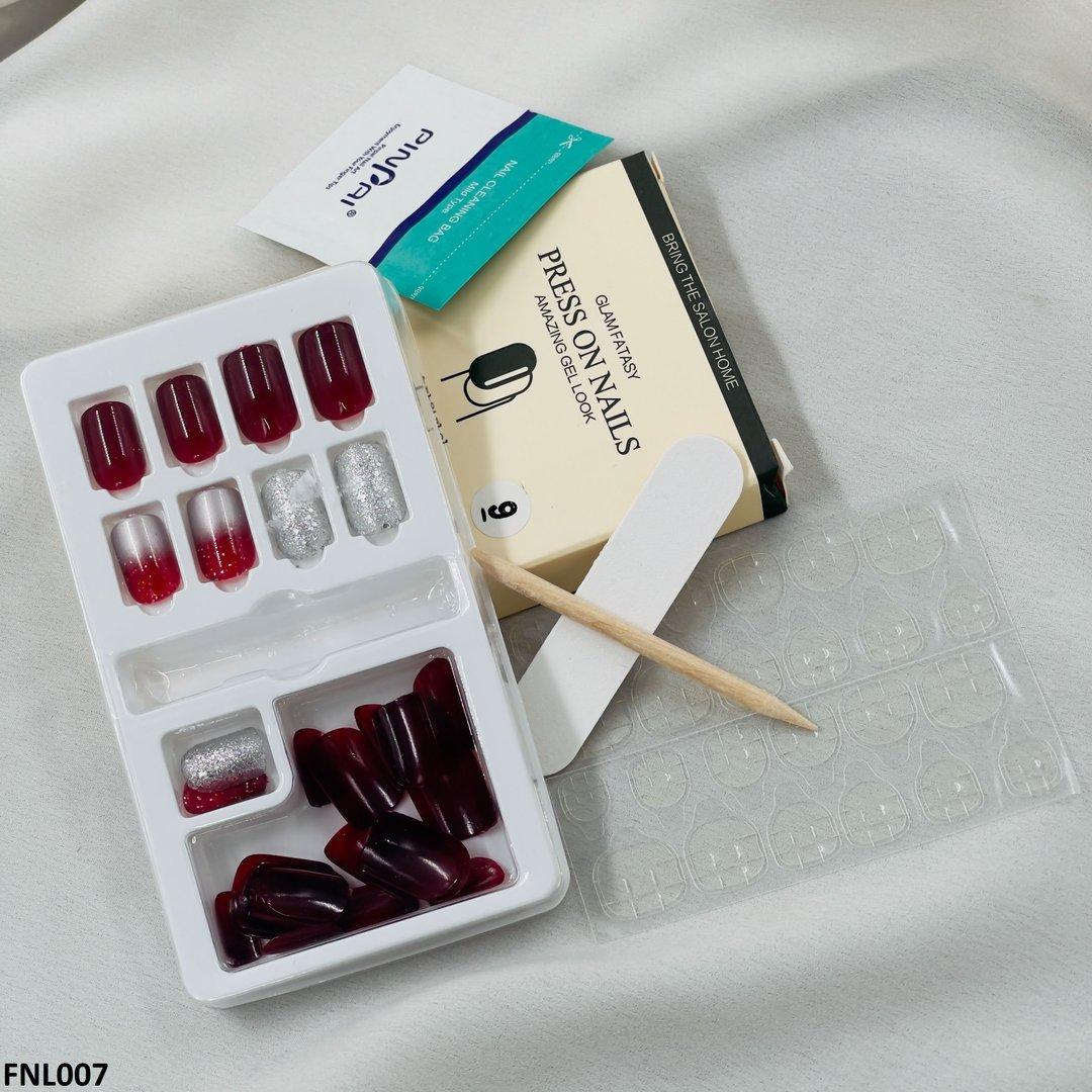 FNL007 PNA Squoval Short Fake Nail Set 30Pcs