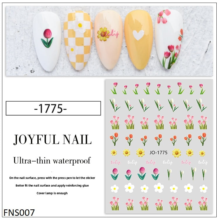 FNS007 PNA Flower/Sun Flower/Rose Nail Sticker