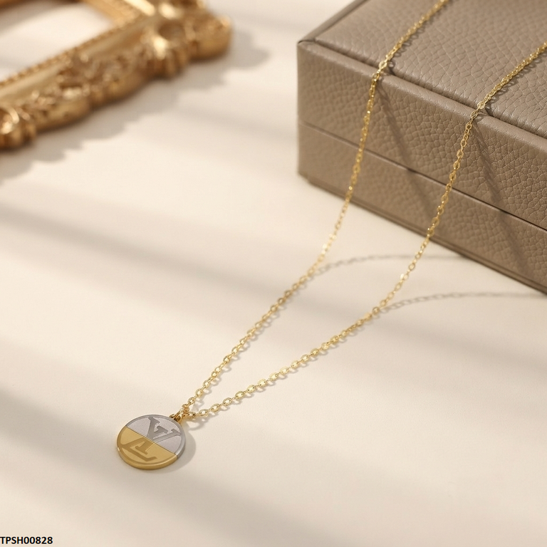 TPSH00828 ALQ Stainless Steel Round LY Pendant - TPSH