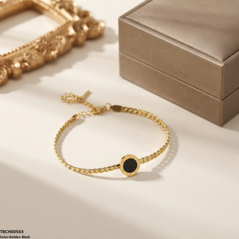 TBCH00563 ALQ Stainless Steel Round Plain Bracelet - TBCH