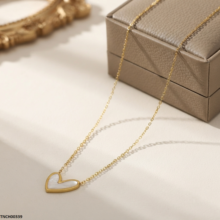 TNCH00339 ALQ Stainless Steel Heart Necklace - TNCH