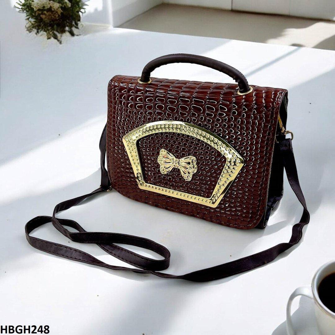 HBGH248-CYG HBGH248 CYG Crocodile Pattern Hand Bag
