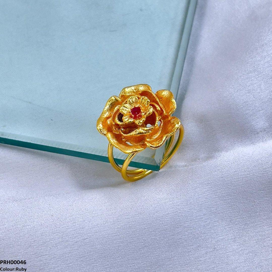 PRH00046 FRN Flower Ring Adjustable - PRH