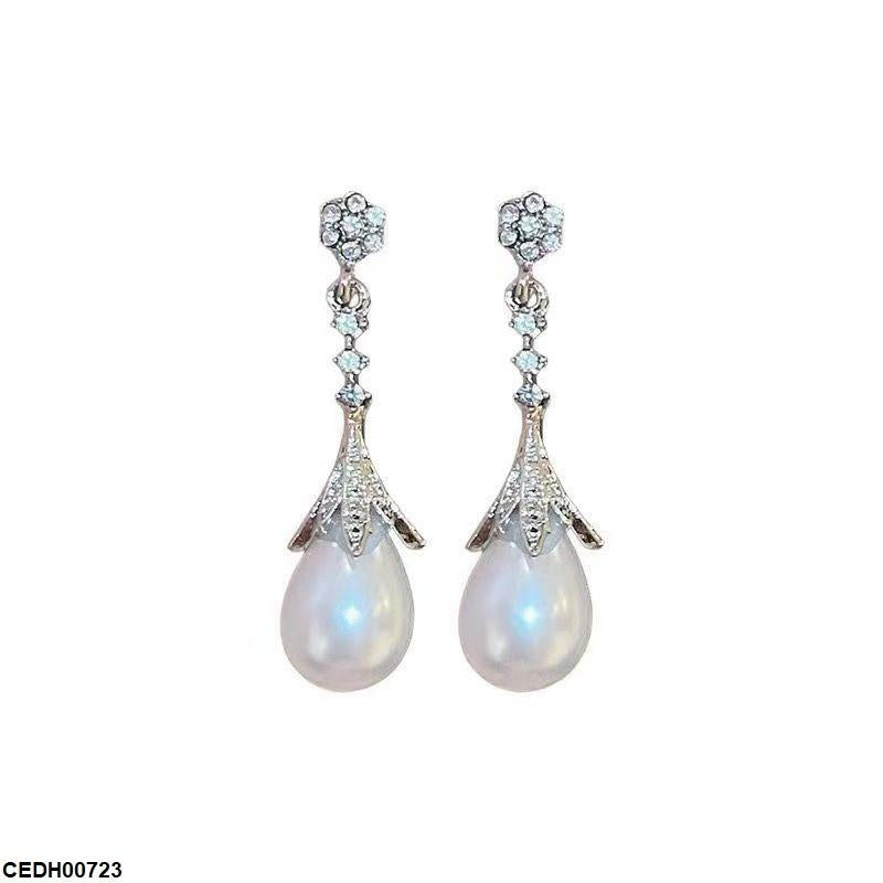 CEDH00723 YHC Round Pearl Drop Earrings - CEDH