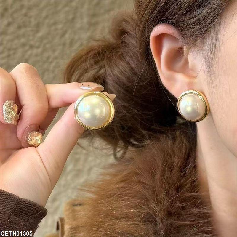 CETH01306 YHC Round Pearl Tops Pair - CETH