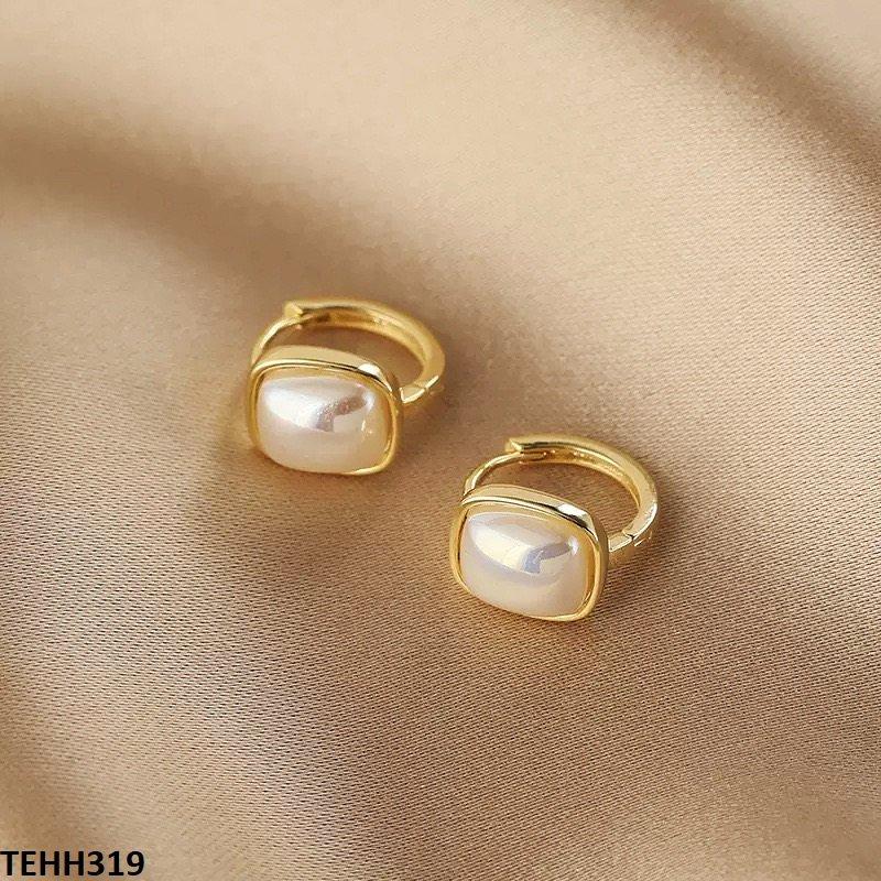 TEHH319 YQG Pearl Hoops Pair
