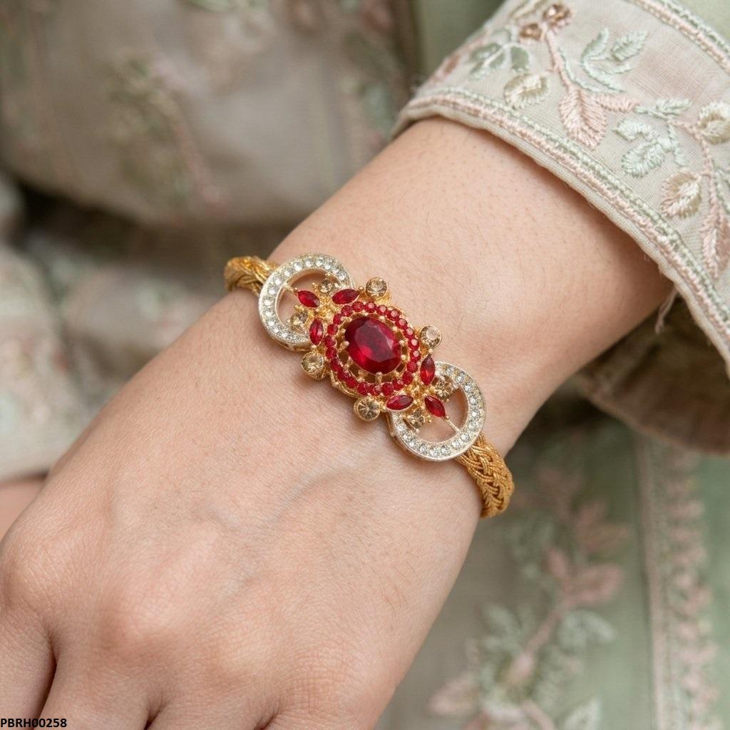 PBRH00258 AZM Moon Stone Bangles Set - PBRH