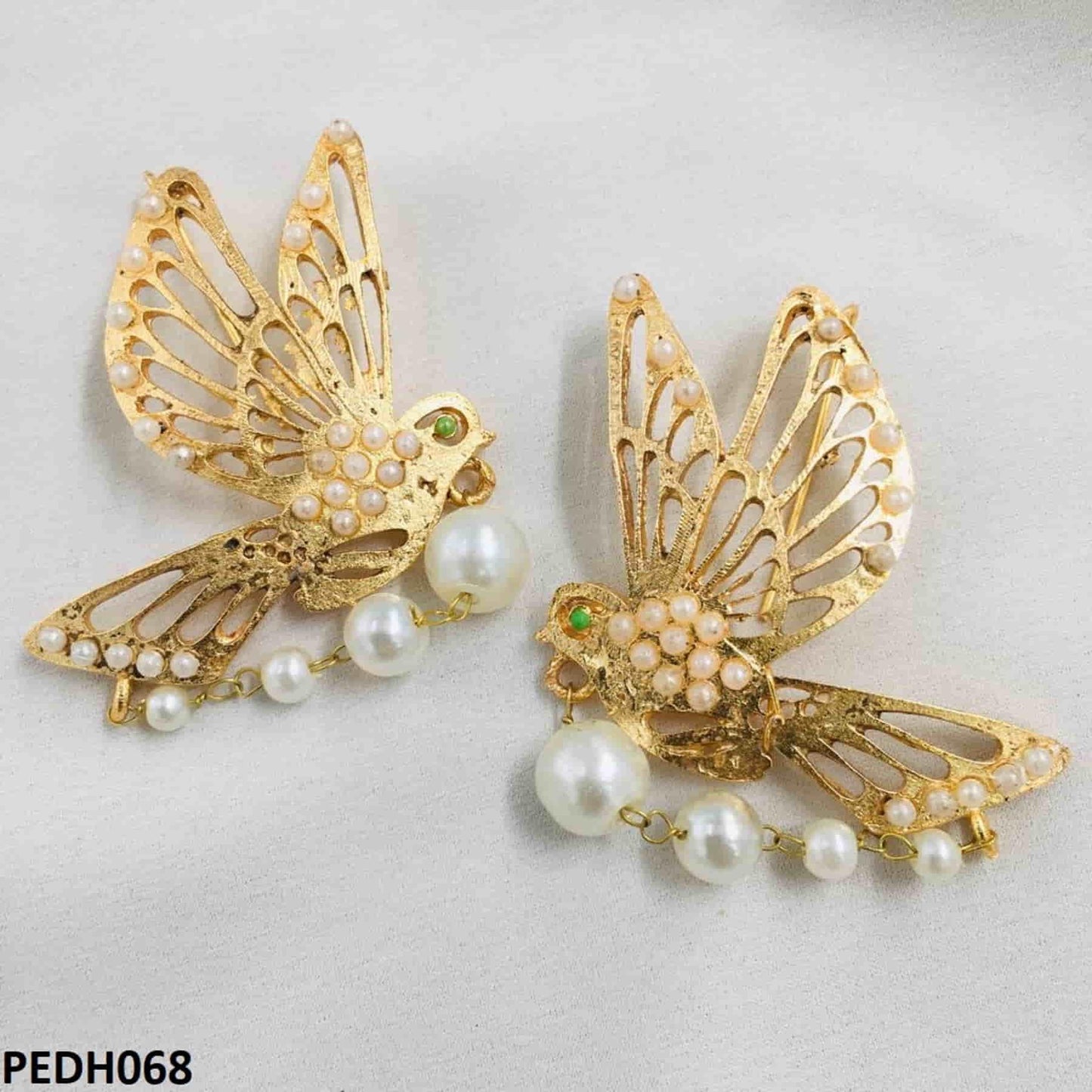 PEDH068 FRN Sparrow Ear Drop Pair