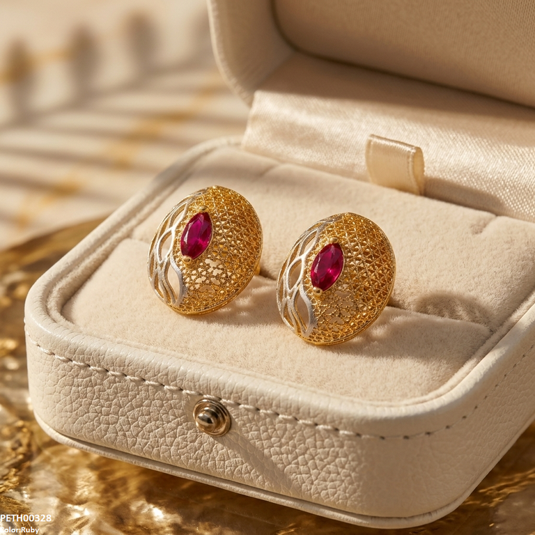 PETH00328 FRN Oval Marquise Tops Pair - PETH