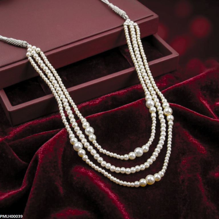 PMLH00039 SDQ Round Pearl Mala -PMLH