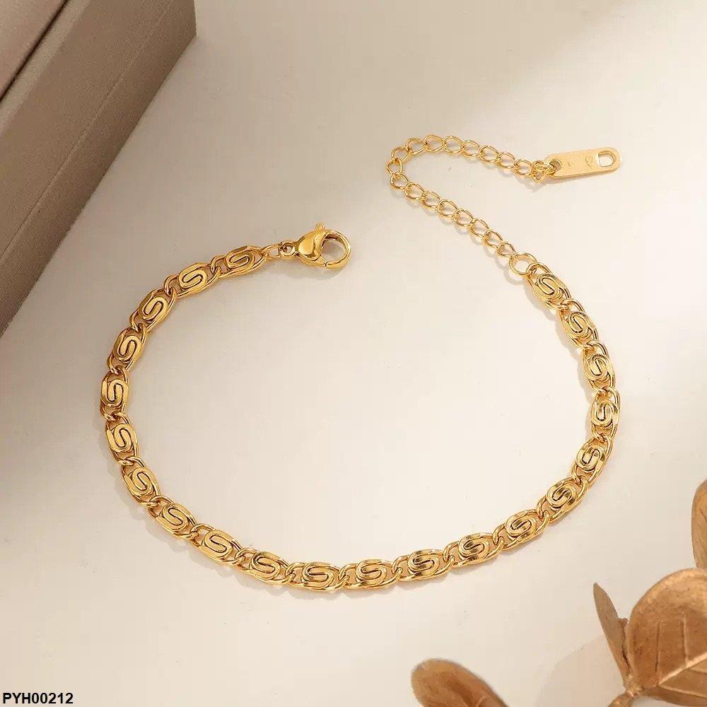 PYH00212 DGF Stainless Steel Chain Anklet Single - PYH