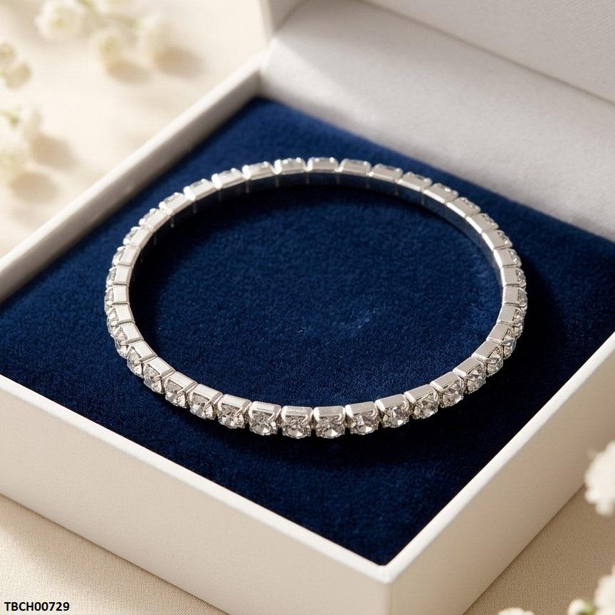 TBCH00729 QWN Round Stone Bracelet Adjustable - TBCH