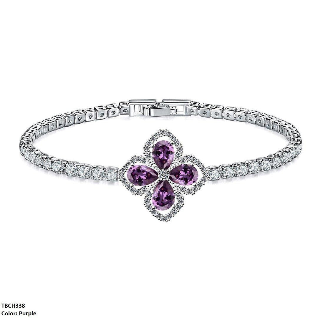 TBCH338 WKO Imp Flower Tear Bracelet