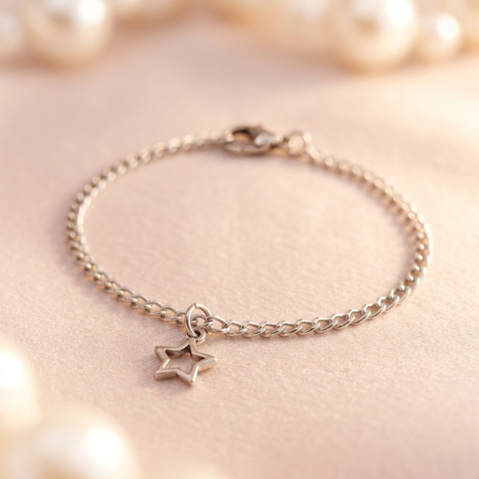 TBCH00674 MZM Star Stainless Steel Adjustable Bracelet - TBCH