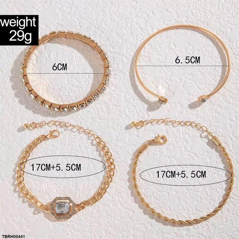 TBRH00441 YYE Square Stone Bracelet Set - TBRH