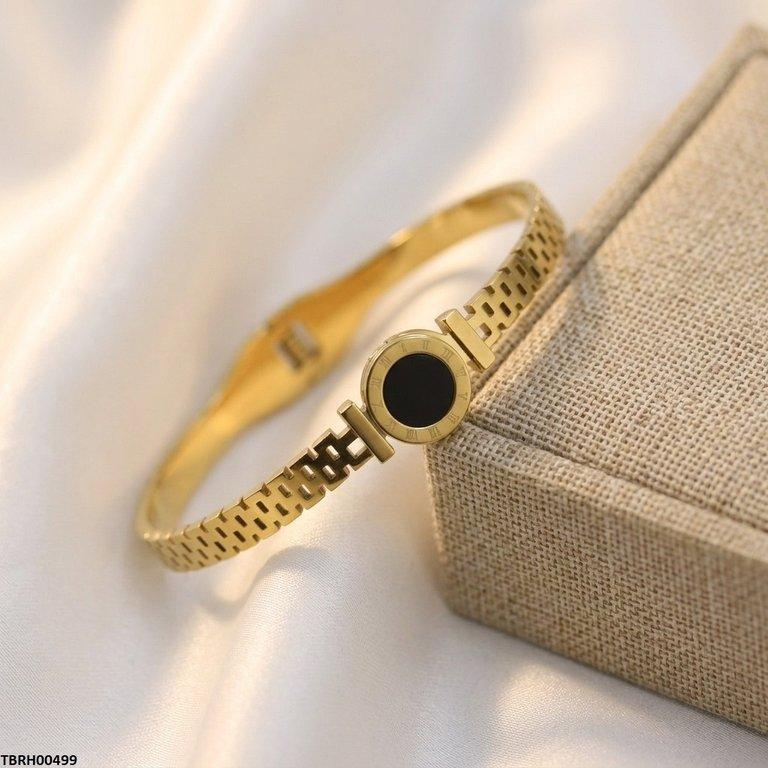 TBRH00499 MSJ Stainless Steel Round Stone Bracelet - TBRH