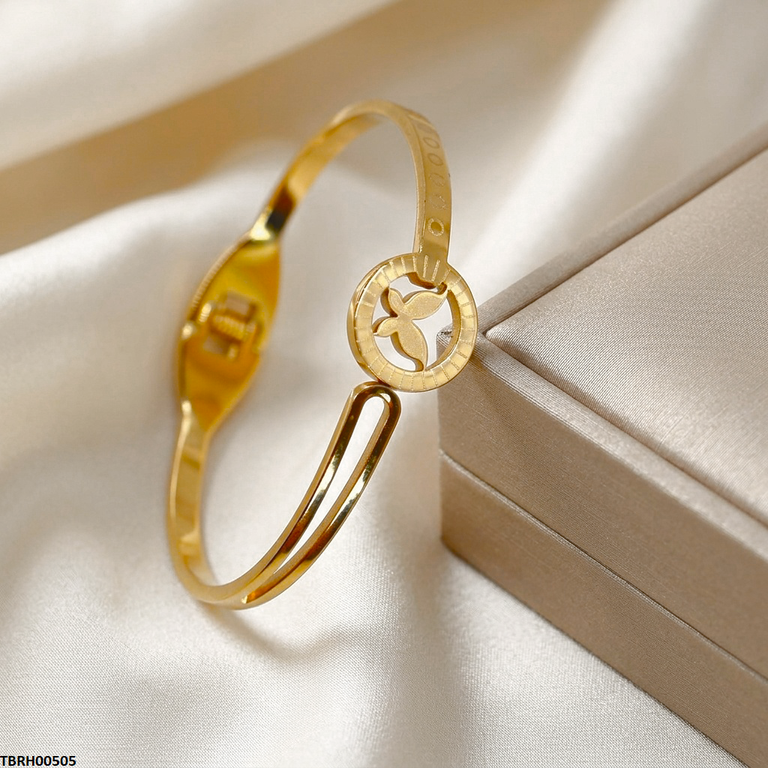 TBRH00505 MSS-Round Butterfly Bracelet Stainless Steel Adjustable - TBRH