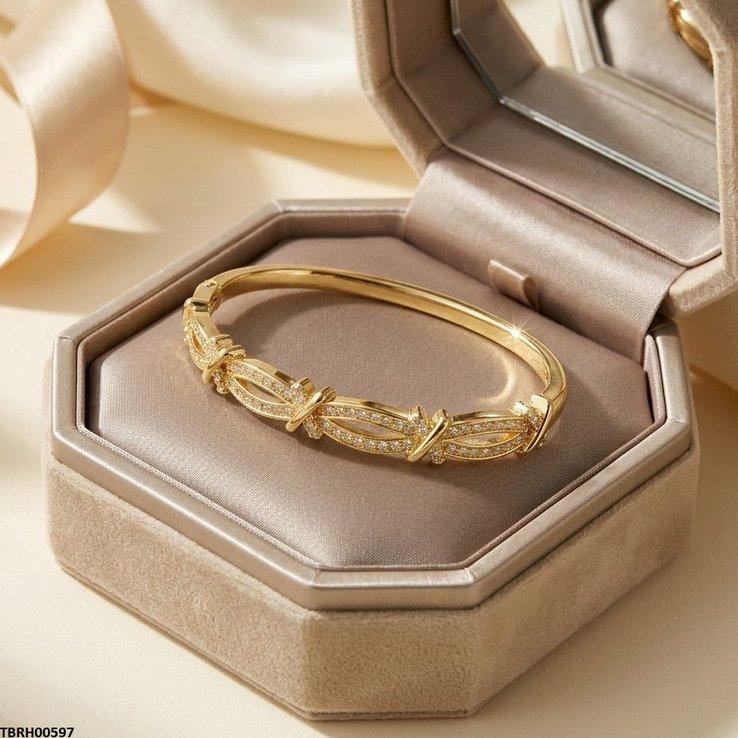 TBRH00597 GXN Oval Cross Bracelet Openable - TBRH