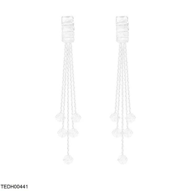 TEDH00441 DDJ Layered Stone Drop Earrings - TEDH